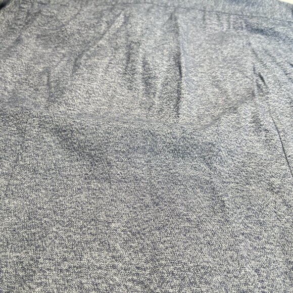 Casual Friday Slim Fit Button Up Top Navy Blue ish and Grey Size Medium - Picture 7 of 12